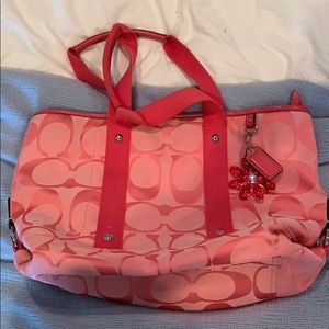 Vintage pink coach bag